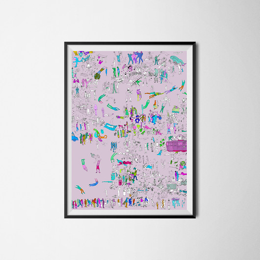 Bardzo niegrzeczna ilustracja 50x70 cm michal cygan