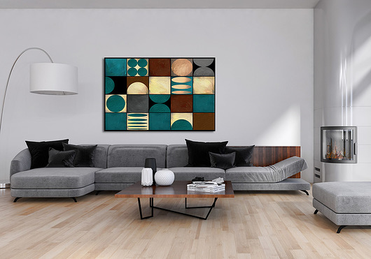 OBRAZ NA PŁÓTNIE - ABSTRAKCJA - 120x80cm LUdesign gallery