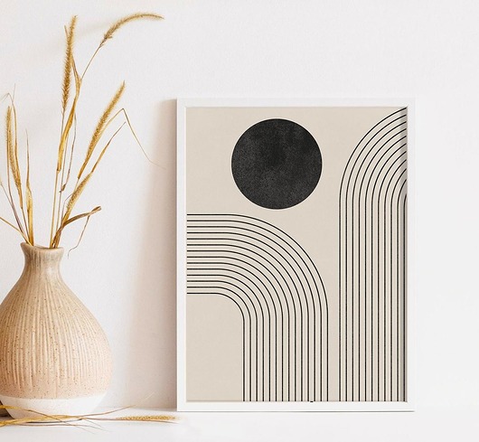 plakaty PLAKAT abstrakcyjny mid century modern grafika