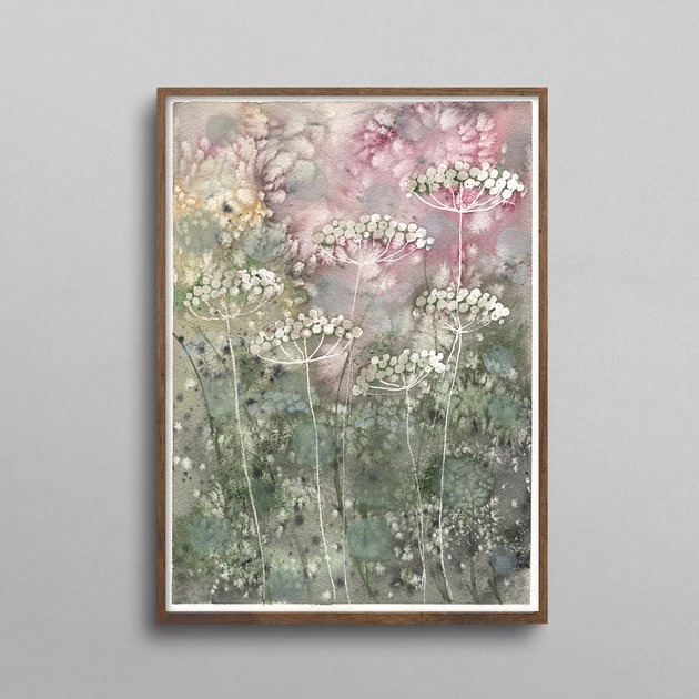 grafiki i ilustracje Łąka. Plakat