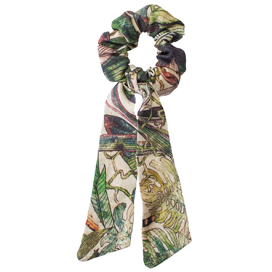 Lniana gumka z szarfą jungle sacky bag