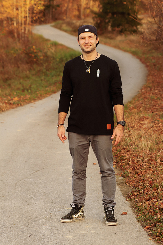 moda - inne LONGSLEEVE Peace BLACK