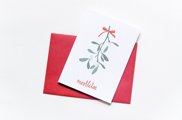 kartki świąteczne Kartka Mistletoe