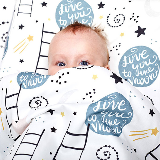 Komplet Pościeli  – Love to the Moon Fun with Mum