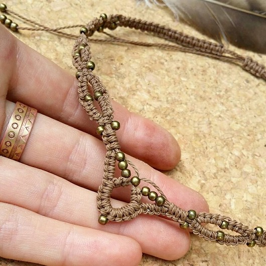 Boho-brown-choker SHEandHE