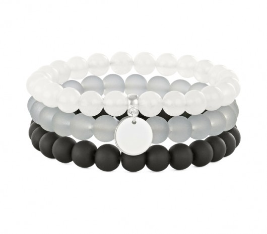 Simply Charm-Moon,black, gray & silver trio. Lavoga