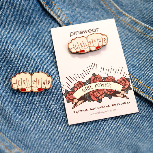 przypinki Pins Piąchy "Girl Power"