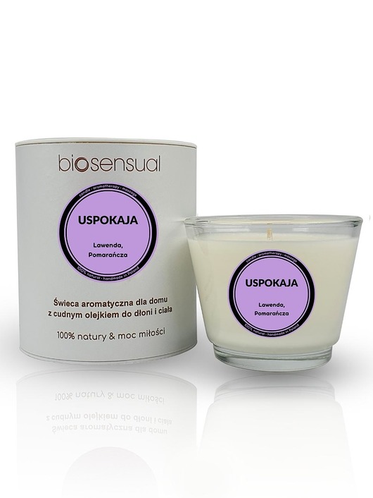 świece zapachowe Świeca do masażu i aromaterapii USPOKAJA 80g