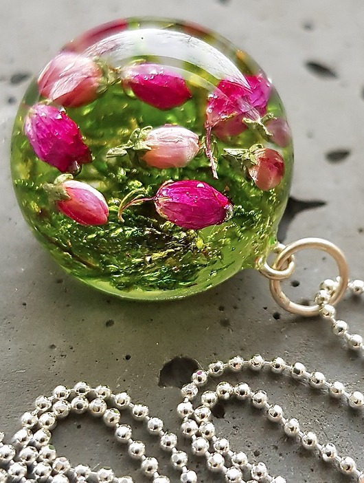 naszyjnik z wrosem i mchem Grol Jewellery