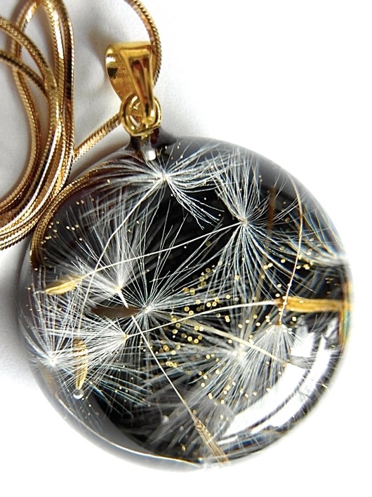 Naszyjnk z nasionkami wiosennych dmuchawców Grol Jewellery