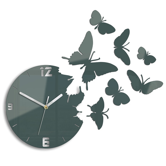 Zegar ścienny Motyle Szare ModernClock