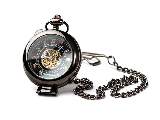 zegarki męskie Elegancja Czerni I - Drobiny Czasu - zegarek mechaniczny