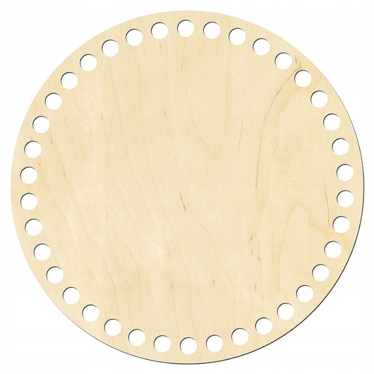 skrzynki, kufry i pudła Baza do Koszyka Torebki 20cm 6mm Spód Dno ze Sklejki OKRĄG KOŁO Szydełkowe