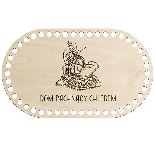 skrzynki, kufry i pudła Baza Podstawa Dno ze Sklejki do Szydełkowania Torebki Koszyczka 27x16cm 6mm