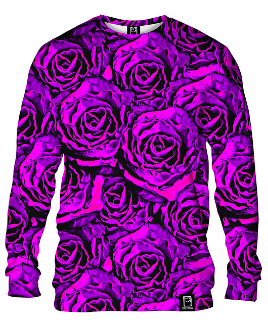 Bluza Bez Kaptura Damska DR.CROW Purple Roses