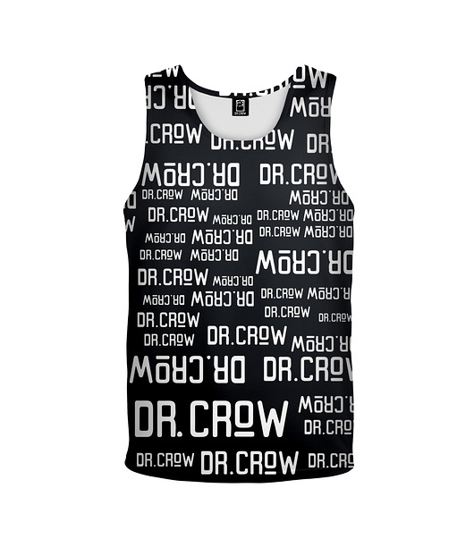 t-shirty dla chłopców Bokserka Top Boy DR.CROW Logo Napisy Czarna