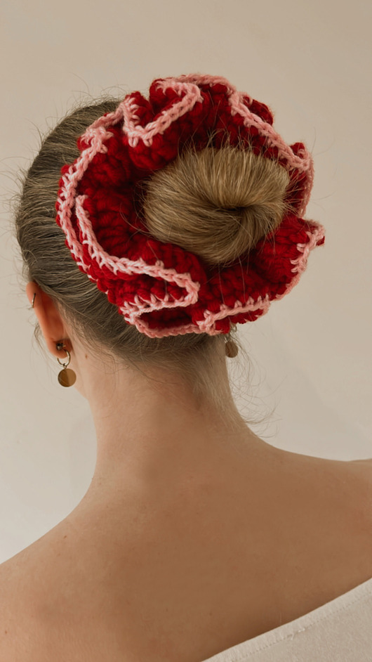 gumki do włosów FIORKA scrunchie LOVE