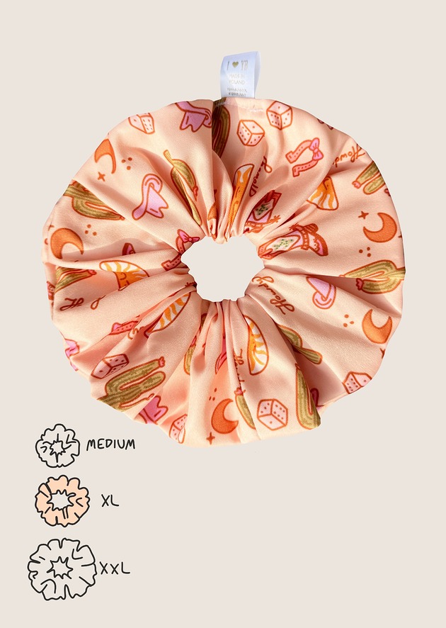 gumki do włosów Scrunchie XXL -  Wild West - TEXAS