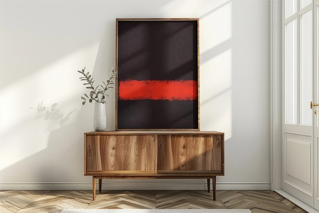 grafiki i ilustracje PLAKAT abstrakcyjny Rothko abstrakcja czerwona czarna