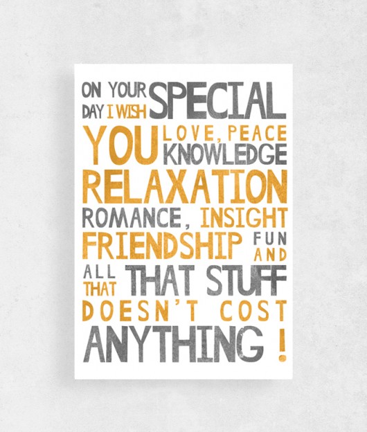 Kartka urodzinowa | A5 | On your special day(..) wejustlikeprints