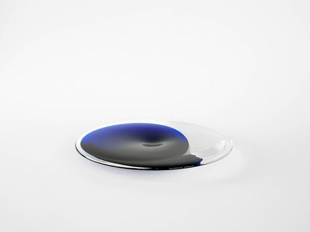 patery i talerze Patera szklana, duński design, lata 70, produkcja: Dania