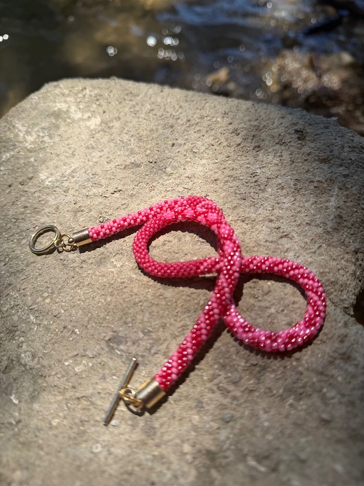 naszyjniki - inne Naszyjnik ze Szklanych Koralików