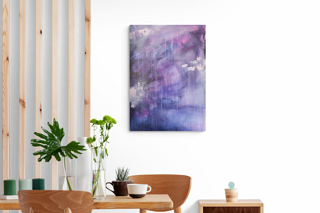 obrazy Obraz ręcznie malowany na płótnie 50 x 70 cm - abstrakcja