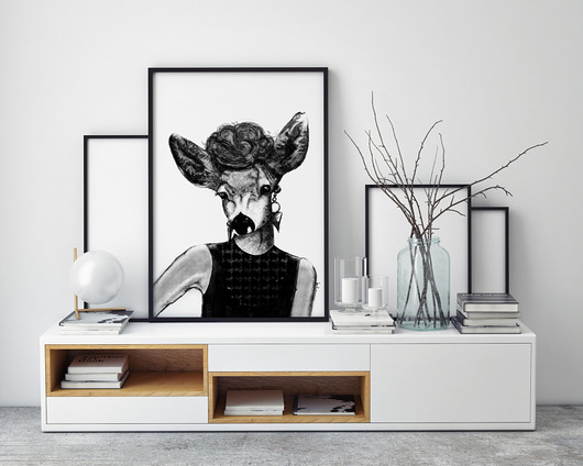 Lady Camille - plakat autorski Kreska