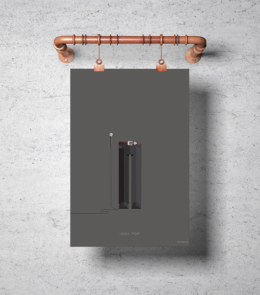Plakat Iggy Pop  minimalmill
