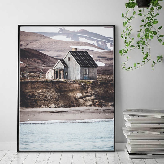 Plakat "Domek nad fiordem" scandiposter