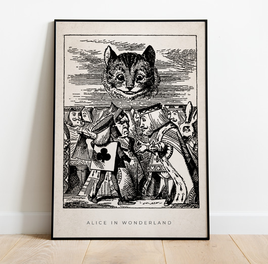 plakaty Plakat vintage kot - ALICE CAT