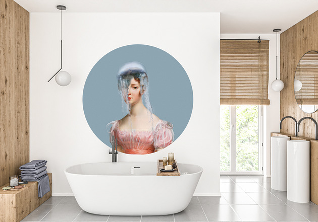 tapety i naklejki ścienne Mural DOTS  Pololia- okrągła dekoracja ścienna