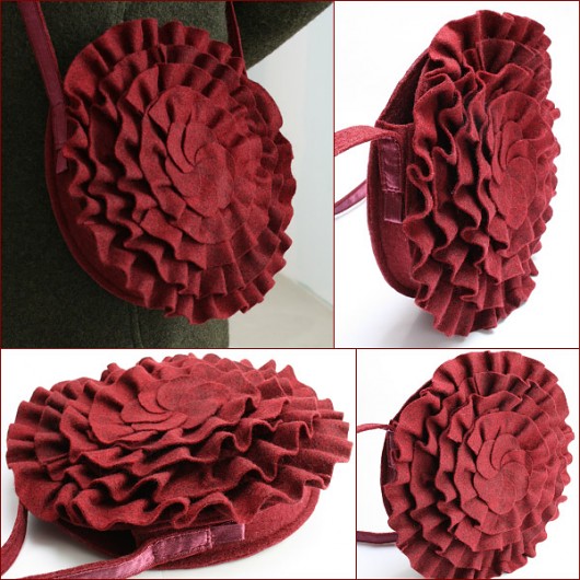 torebka goffro bag bordo alter trendy mody