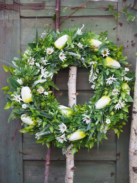 Wiosenny wianek kwiatowy SPIRNG FRESHNESS 45 cm FlodiaAtelier