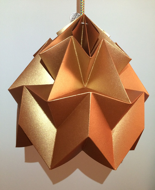 lampy wiszące Abażur klosz Origami Klasyka origamilamp miedź