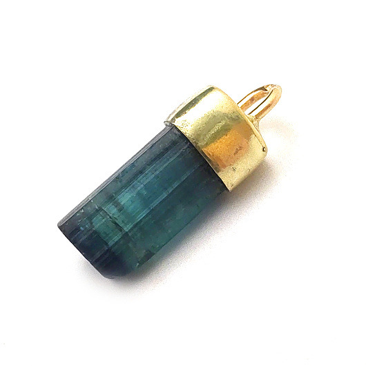 złote naszyjniki Indygolit w złocie