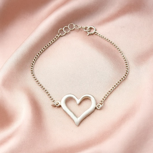 bransoletki srebrne Serce - bransoletka srebrna