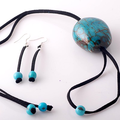 n197- Krawat tagua na rzemyku Galeria Macondo