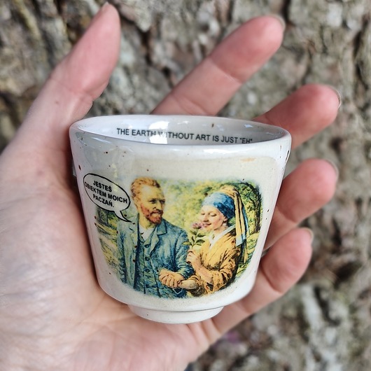kubki JESTEŚ OBIEKTEM MOICH PACZAŃ, czarka espresso 100 ml