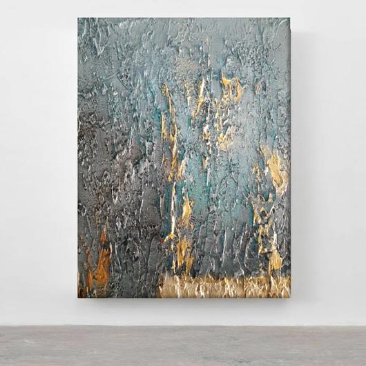 obrazy TURQUOISE ACCENT-Wielkoformatowy obraz art&texture