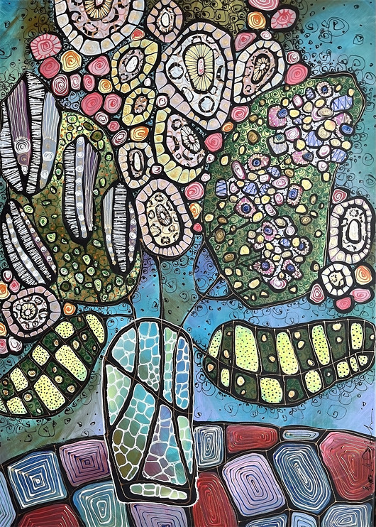 obrazy "Kwiatowy zgiełk"-  oryginał