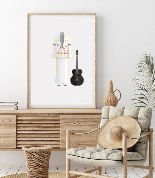 Plakat Elvis Presley  minimalmill