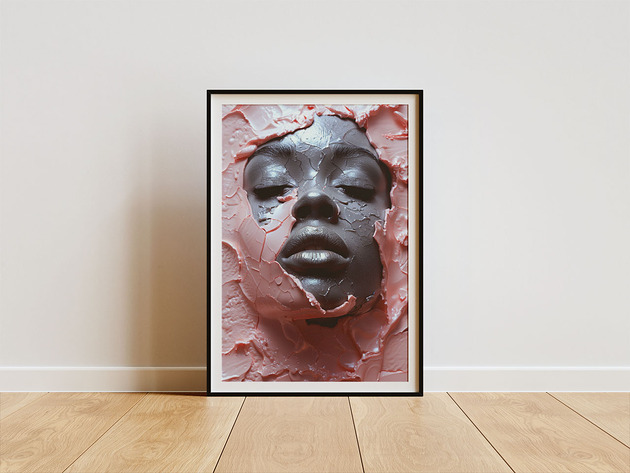 plakaty Plakat - Ebony face