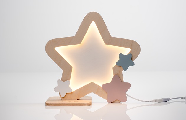 lampy do pokoju dziecka Lampka nocna UNKY - Gwiazdka