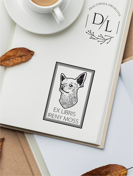stemple Stempel Ex Libris Exlibris personalizowany Pies 6