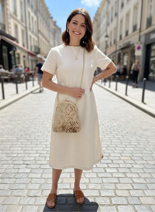 torebki mini Torebka beżowa złota