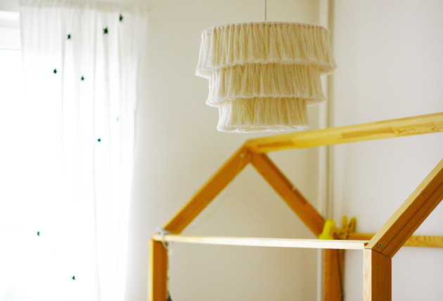 lampy wiszące Lampa Makrama Abażur Boho Lampa Ze Sznurka