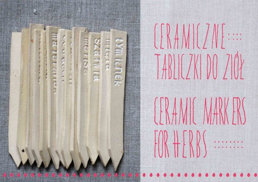 tabliczki ceramiczne do ziół studio m.
