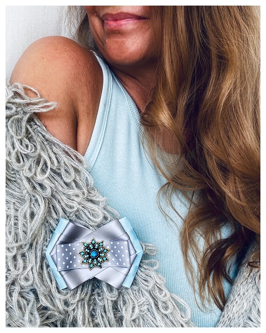 broszki Brosza  pastelowa Baby Blue NEW