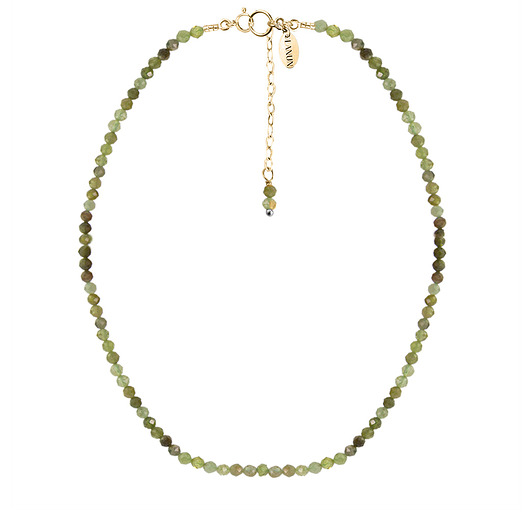 chokery CHOKER VERA z granatem - pozłacany